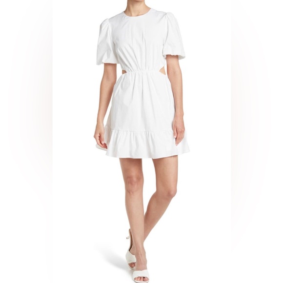 WAYF Cut out short sleeve fit and flare mini dress - Picture 1 of 2